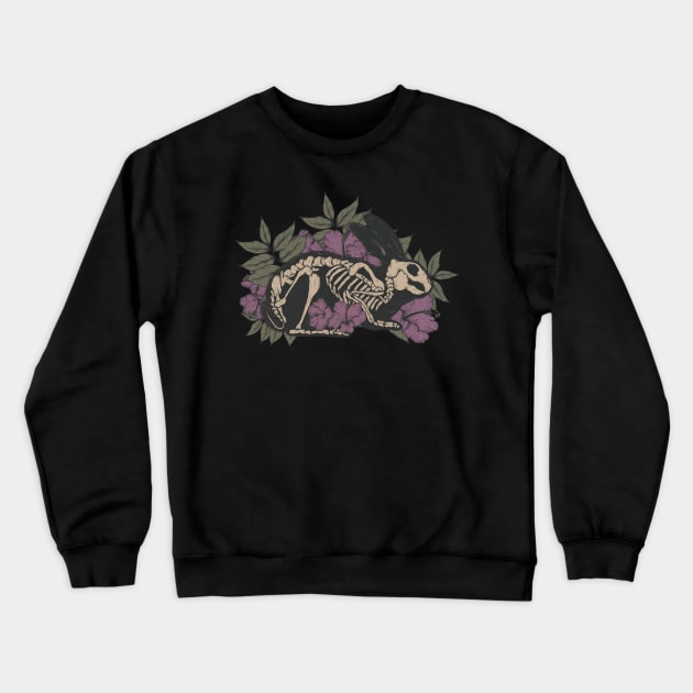 Bunny skeleton Crewneck Sweatshirt by Jess Adams